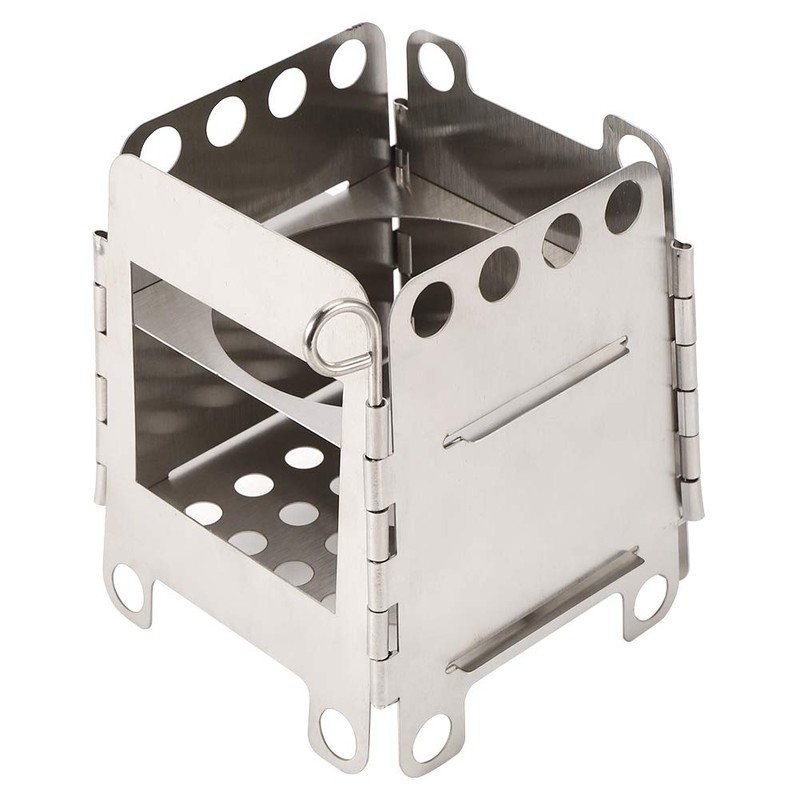 Portable Stove with Carrying Case, Stainless Steel Folding Stove Wood