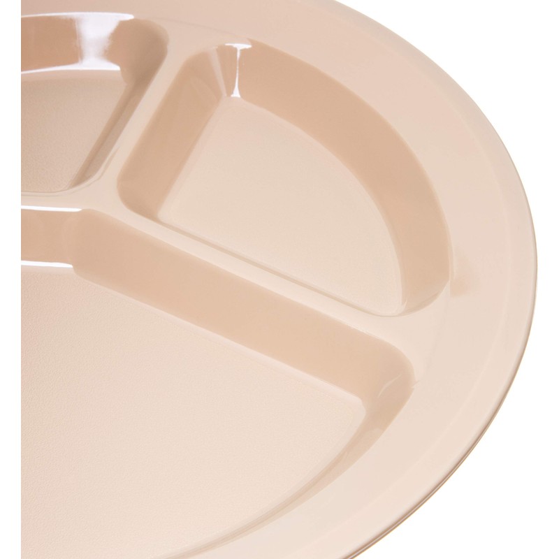 Carlisle FoodService Products Divided Plate with 3 Compartments for Home