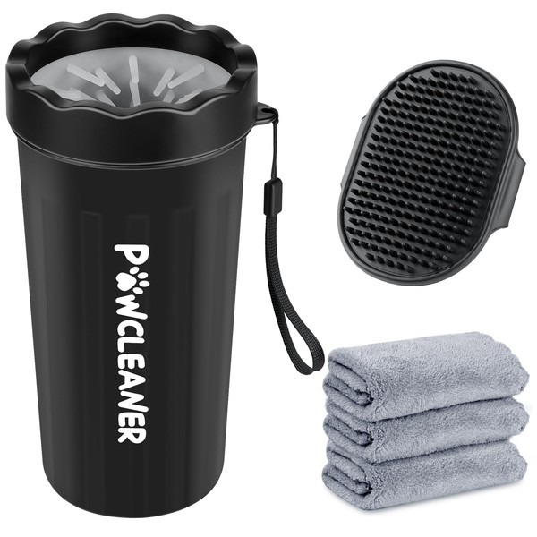 Augwind Buddy Muddy Pet Foot Cleaner with Handle, Adjustable Brush,