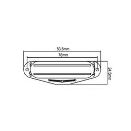 ROZILO Orange Hot Rails Output Guitar Single Coil Sized Humbucker Strat Pickup For Fender Stratocaster Squier Electric Guitar