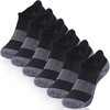 Hissox Black Golf Socks, Mens Womens Low Cut Athletic Cushion