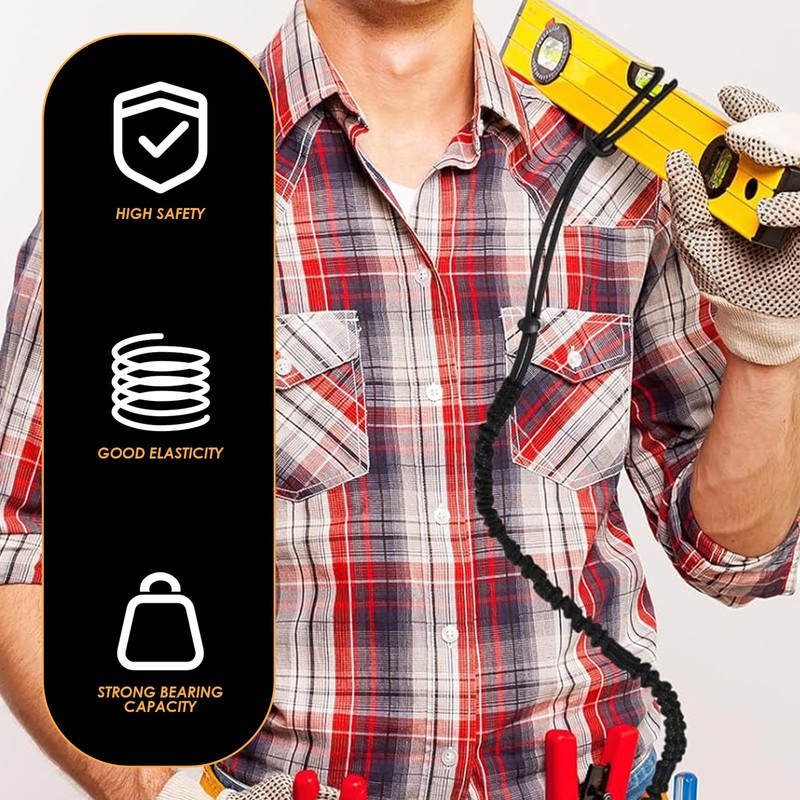 Tool Lanyard with Heavy Duty Carabiner and Adjustable Loop End