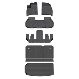 HAFIDI® Floor Floor Mats & Cargo Liner & Seatback Cargo Set Fit for Buick Enclave 2025 All Weather Protection TPE Anti-Slip Automotive Full Set Floor Liners Custom Accessories - Black