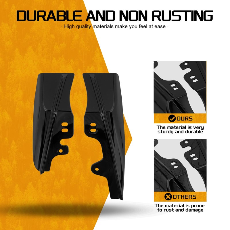 Mid Frame Air Deflector Windshield Heat Deflectors Fit for Harley
