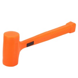 Deadblow Hammer Orange 0.5 lb / 1 lb PVC Rubber Dead Blow Hammer Handle Installation Tool for Petrochemical, Coal Mine (1 Pound)