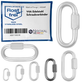 NietFullThings Stainless Steel Screw Connector, V4A, 3-12 mm Material Thickness, Various Quantities, multicolour