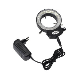 Toplionace Adjustable Microscope Light Source LED Ring Light Industrial Light Source 144 Lamp Beads 63 mm MIC-209 Fully Transparent Shade