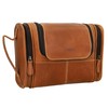 Gusti Chester Leather Toiletry Bag Wash Bag, brown, Wash bag