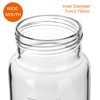 Kestun 1 Pack 1000ml Wide Mouth Graduated Round Reagent Bottle,Borosilicate