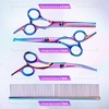 Gimars Dog Grooming Scissors Kit Professional 4CR with Safety Round