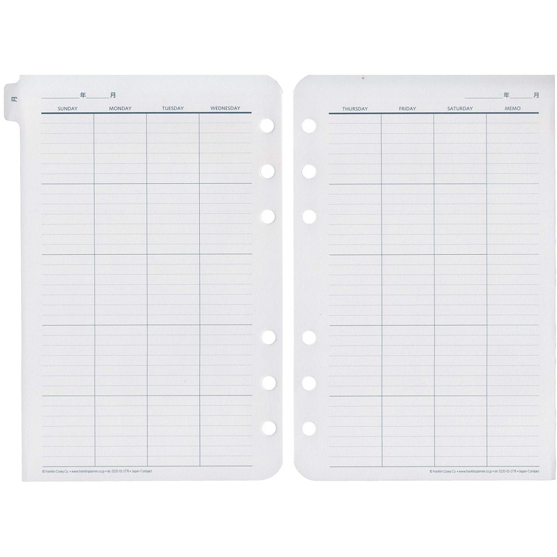 Franklin Planner Original 2 Pages Per Day Daily Pages 1