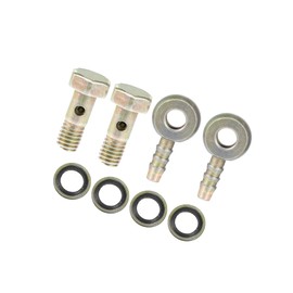 INFINAUTO M6x1 Car Banjo Hose Barb Bolt Fitting Adapter with Washer (Set of 2) Stylish Design