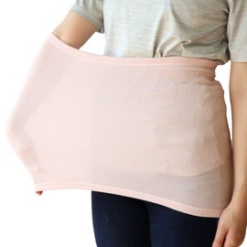 [Kinuya] Extreme Warm Silk Belly Wrap, Cherry blossom color