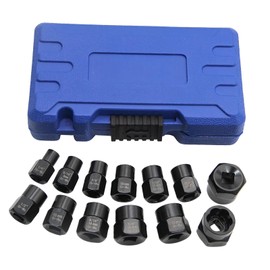 Bolt Extractor,Impacts Bolt Screw Extractor Set | Precise Non-Slip Ergonomic Tools for Mechanic Shop Wheel Drain Axle Induction Applications