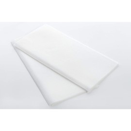 Exquisitas servilletas de papel blanco de 100 unidades, estilo clásico, como lino, toallas de mano desechables para bodas, fiestas y más, medidas 30,5 x 43,1 cm