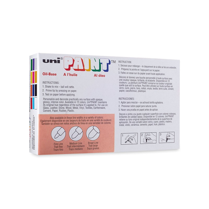 Uni-Paint PX-20 Oil-Based Paint Marker, Medium Point, Orange, 1-Count