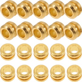 20 piezas Cuentas Metálicas para Cuerdas de Guitarra Folk Accesorio Duradero para Reemplazo Rápido y Transición Compatibles con Guitarra Acústica