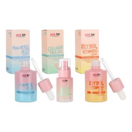  Pink Up Kit Skin Care — Sérum Retinol + Ácido Hialurónico + Colágeno | Rutina Avanzada Facial