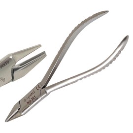 5.5in Dental Pliers for Adjusting, Bending, Loop Forming, and Clasp Making Ortho Wire - Dental Brace Wire Pliers | German Stainless Steel (No. 201-5.5" Aderer Pliers)