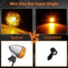 QUASCO Front Rear Motorcycle Turn Signals, Mini Size Led Brake