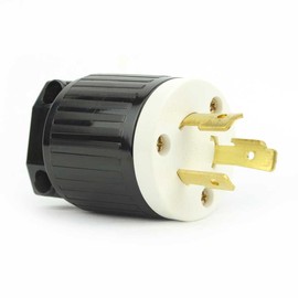 Superior Electric YGA023 Twist Lock Electrical Plug 3 Wire, 20 Amps, 250V, NEMA L6-20P (1 Pack)