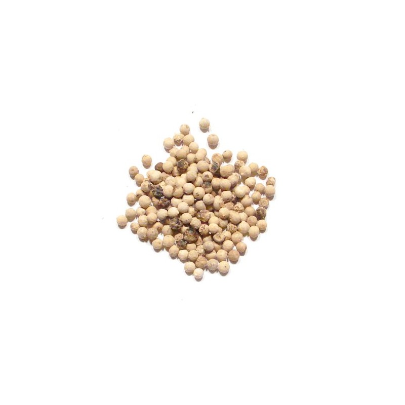 White Peppercorn, Whole -1/4 Pound (4 Ounces) Bulk Uniform Size