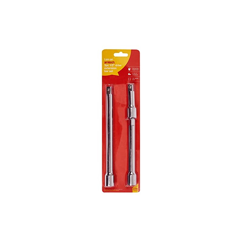 Amtech I3900 3 Piece 13mm (1/2") Short Extension bar Set