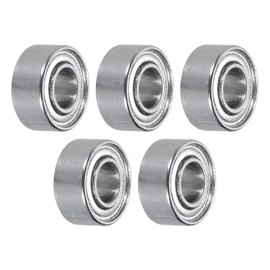 sourcing map 5pcs 684ZZ Miniature Deep Groove Ball Bearings 4x9x4mm Double Shielded Bearings for Electric Motor, Home Appliances, Garden Machinery, P5 (ABEC 5)