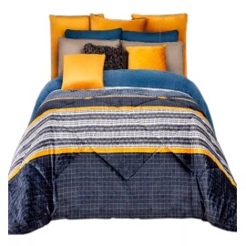 Regina Cobertor De Borrega Azul Matrimonial Regina