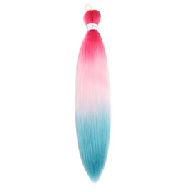 Pre Stretched Braiding Hair 30Inch 1Pack long Braiding Hair Extensions Professional Crochet Twist Braids Hair Yaki Straight High Temperature Synthetic Fiber（30",C33)