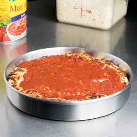 ROY DP 16 2- Royal Industries Pizza Pan, Straight Sided, 16" Diam x 2" Deep, Aluminum, Commercial Grade