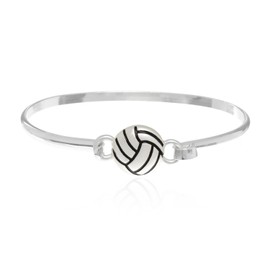 PammyJ Volleyball Charm Bangle Bracelet