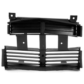 KUAFU Front Grille Radiator Shutter Radiator Core Support Compatible with 2015-2017 Ford Mustang Replacement for FR3Z8475A FR3Z-8475-A Black Plastic