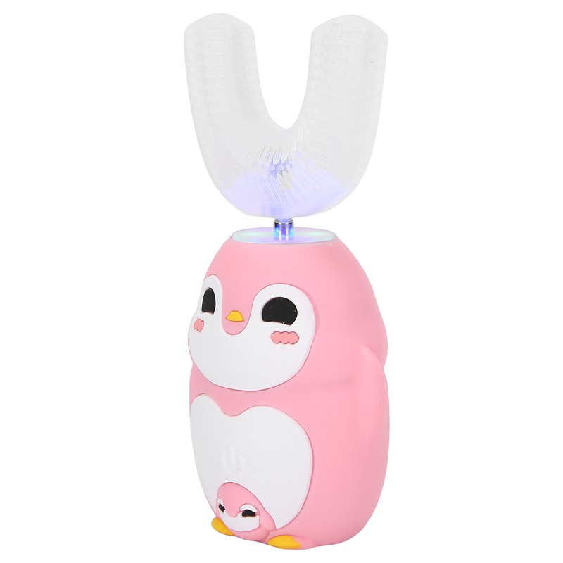 Child Automatic Toothbrush UShape Rechargeable Cartoon 3 Gears Kid Oral