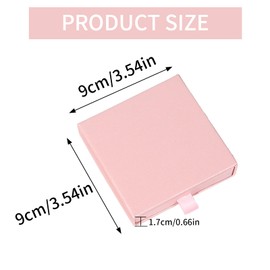 XMYCYuChen One Piece Elegant Small Gift Boxes Fine Workmanship Empty Ring Boxes Lightweight Empty Jewellery Gift Box with Soft Lining for Gifts Presents (Pink)