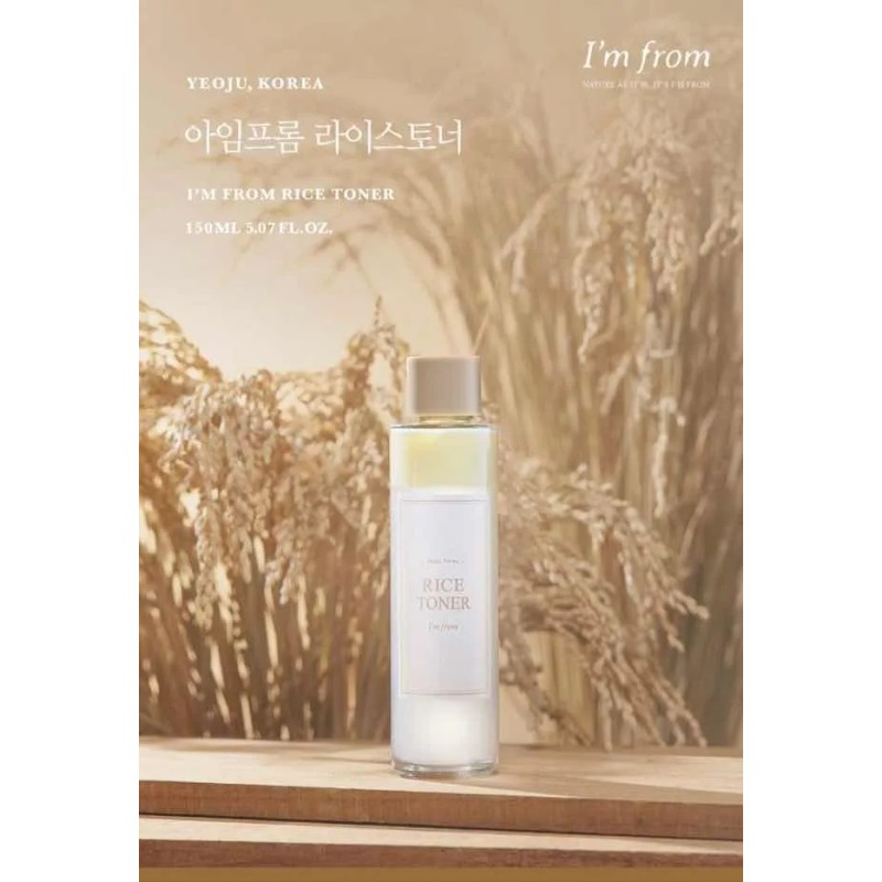 From Rice Toner 150ml Hidrata Ilumina Equilibra Piel Seca Tono