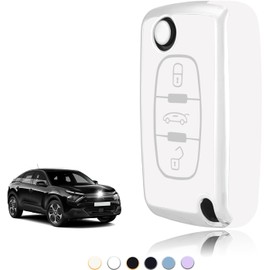 TOOMUME TOOMUME Schlsselhlle TPU, Autoschlssel Hlle Passt fr Peugeot 206 207 307 308 407 2008 3008 4007 5008 Citroen C1 C2 C3 C4 Picasso Berlingo, Schlsselcover Schutz Schlsselgeh?use - Flip Key