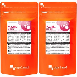OGALAND Heme Iron & Vitamins (180 capsules / about 6 months) for irregular life support (Contains Heme Iron & Vitamin 350mg) Red Blood Cell Support Iron Danish Heme Iron