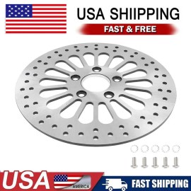 Cequent Unbranded 11.5" Rear Brake Rotor Super Spoke SS Disc Chrome For Harley Touring Sportsters