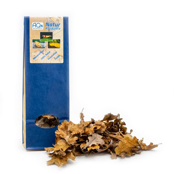 Natur Produkte Oak Leaves – 30 Oak Leaves – Dried – Decoration, Food, Water Care for Aquarium