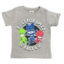 PJ Masks Boys' 3 Piece Short Set (Toddler/Kid), Grey, 2T