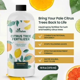 16oz Citrus Fertilizer & Fruit Tree Fertilizer - Makes 32 Gallons of Tree Food for Fruit Trees, Oranges and Other Citrus Trees, Premium Liquid Plant Food for Healthy Growth and Juicier Harvests