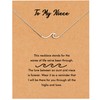 RZKING Niece Gifts From Auntie, Wave Necklace Gifts For Women