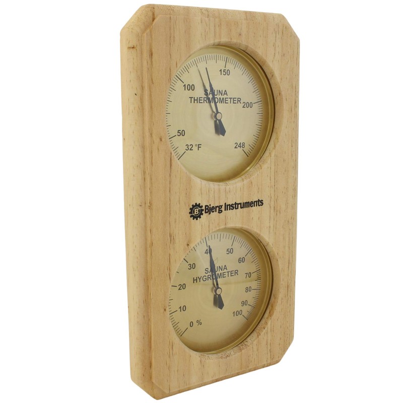 Sauna Thermometer and Hygrometer - 2-in-1 Indoor Analog Temperature &