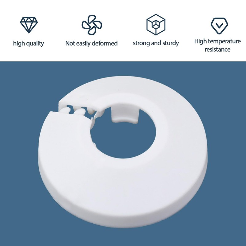 Pack of 10 Plastic Pipe Covers, Heater Pipe Decor Buckle,