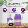 Solar Swipe Sunscreen Applicator for Kids and Adults, Portable, Washable,