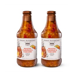 Robert Rothschild Farm Roasted Pineapple & Habanero Gourmet Glaze and Finishing Sauce – Sweet and Spicy Marinade, Glaze or Dip – 40 Oz (Pack of 2)