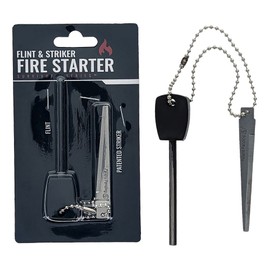 Emergency Magnesium Rod Fire Starter Scrapper Survival Kit Camping Tool Striker