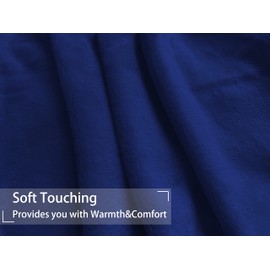 iMaylex Soft Puppy Flannel Fleece Blanket for Pet Dog Cat, Plush Microfiber, Cozy and Lightweight, Navy Blue, Pet, 27 x 39 inch (70 x 100 cm)