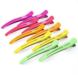 Framar - Paquete de 10 pinzas de pelo profesionales para peinar, pinzas de pelo de salón para seccionar el cabello, clips de corte de pelo, paquete de 10, sin arrugas, multiusos, antideslizante,